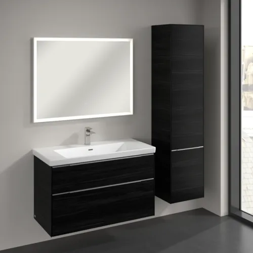 Bild von VILLEROY BOCH Subway 3.0 Hochschrank, 2 Türen, 400 x 1710 x 362 mm, Black Oak / Black Oak #C58700AB