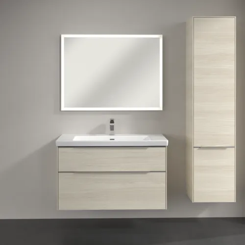 Bild von VILLEROY BOCH Subway 3.0 Hochschrank, 2 Türen, 400 x 1710 x 362 mm, White Oak / White Oak #C58700AA