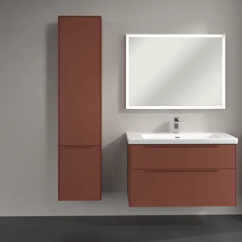 Bild von VILLEROY BOCH Subway 3.0 Hochschrank, 2 Türen, 400 x 1710 x 362 mm, Wine Red / Wine Red #C58602AH
