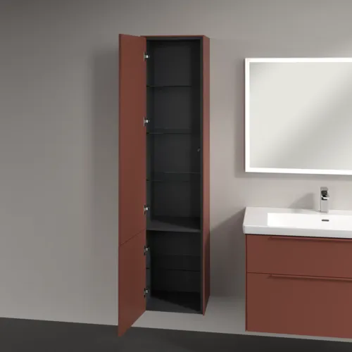 Bild von VILLEROY BOCH Subway 3.0 Hochschrank, 2 Türen, 400 x 1710 x 362 mm, Wine Red / Wine Red #C58602AH