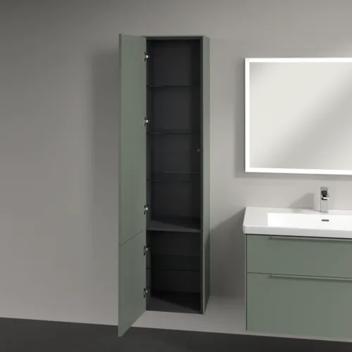Bild von VILLEROY BOCH Subway 3.0 Hochschrank, 2 Türen, 400 x 1710 x 362 mm, Soft Green / Soft Green #C58602AF
