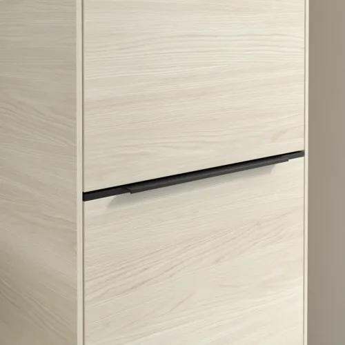 Bild von VILLEROY BOCH Subway 3.0 Hochschrank, 1 Tür, 1 Wäscheklappe, 450 x 1710 x 362 mm, White Oak / White Oak #C59301AA