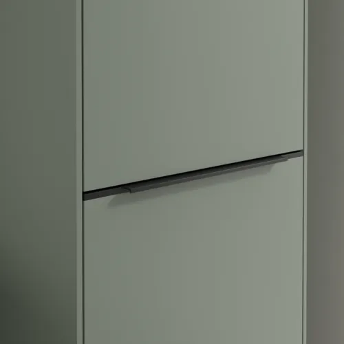 Bild von VILLEROY BOCH Subway 3.0 Hochschrank, 1 Tür, 1 Wäscheklappe, 450 x 1710 x 362 mm, Soft Green / Soft Green #C59301AF