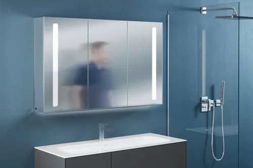 Bild von VILLEROY BOCH Finion Waschbeckenunterschrank, mit Beleuchtung, 3 Auszüge, 1196 x 591 x 498 mm, Anthracite Matt Lacquer / Peony Matt Lacquer #F060HBGK