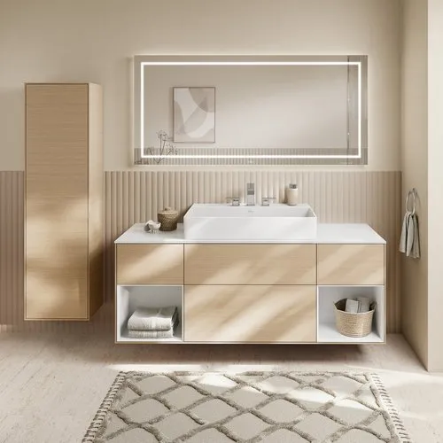 Picture of VILLEROY BOCH Mettlach Three-hole basin mixer without waste, Chrome #TVW12600200061