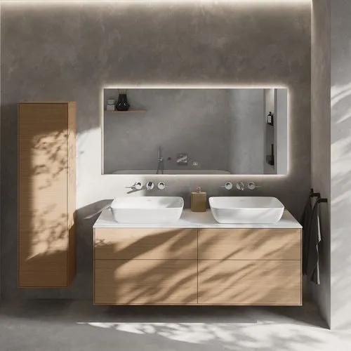 Obrázek VILLEROY BOCH Vysoká skříň Finion, 1 dveře, 418 x 1516 x 270 mm, dubová dýha #F48000PC