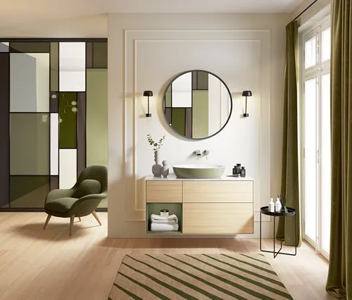Bild von VILLEROY BOCH Artis Aufsatzwaschbecken, 610 x 410 x 130 mm, Sage Green, ohne Überlauf #419861BCS8