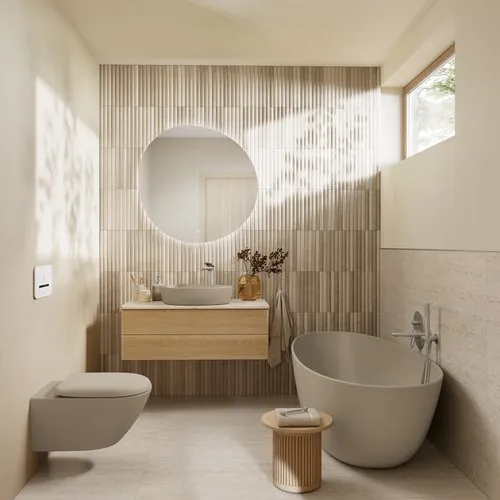 Bild von VILLEROY BOCH Antao freistehende Badewanne, 1700 x 750 mm, Almond #UBQ170TAO7TV-AL