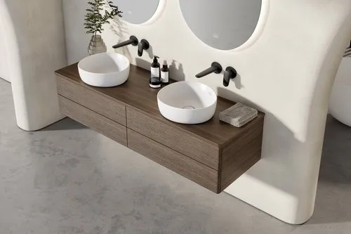 Bild von VILLEROY BOCH Antao Zweiloch-Einhebel-Waschtischarmatur ohne Ablaufgarnitur, Matt Black #TVW111002000K5