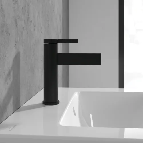 Bild von VILLEROY BOCH Dawn Einhebel-Waschtischarmatur ohne Ablaufgarnitur, Matt Black #TVW106103151K5