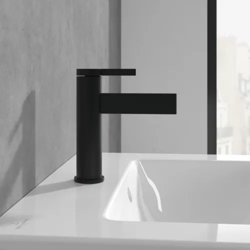 Bild von VILLEROY BOCH Dawn Einhebel-Waschtischarmatur ohne Ablaufgarnitur, Matt Black #TVW106103151K5