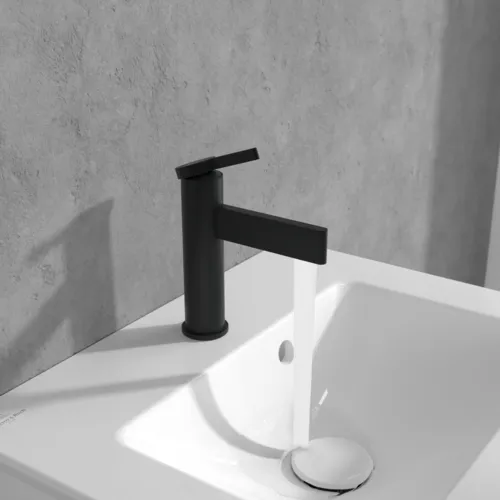Bild von VILLEROY BOCH Dawn Einhebel-Waschtischarmatur ohne Ablaufgarnitur, Matt Black #TVW106103151K5