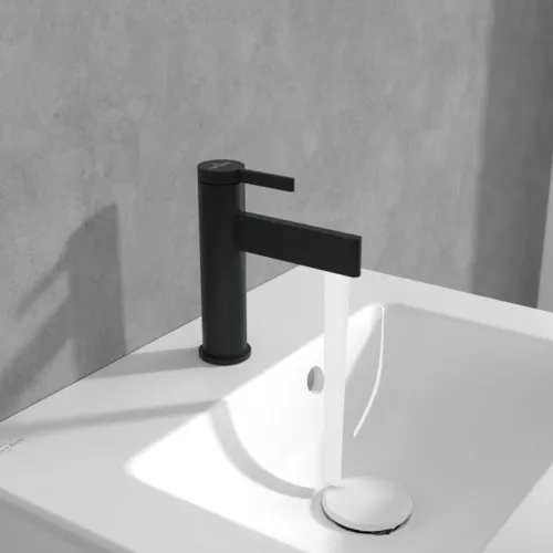 Bild von VILLEROY BOCH Dawn Einhebel-Waschtischarmatur ohne Ablaufgarnitur, Matt Black #TVW106103151K5