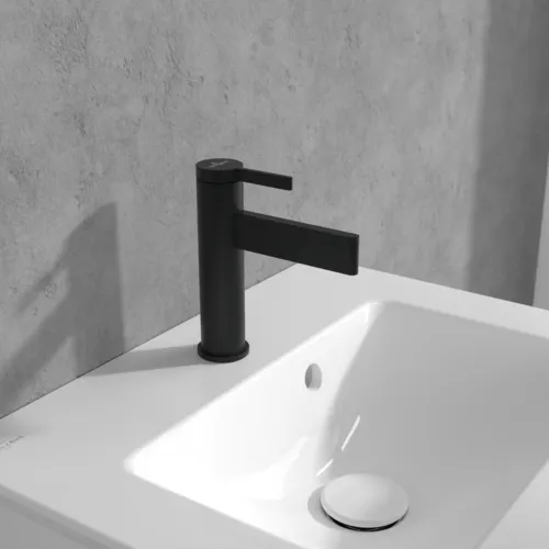 Bild von VILLEROY BOCH Dawn Einhebel-Waschtischarmatur ohne Ablaufgarnitur, Matt Black #TVW106103151K5