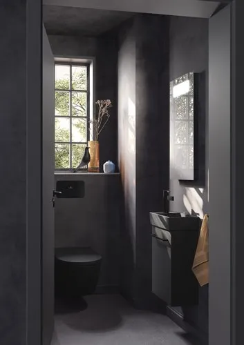 Bild von VILLEROY BOCH Avento Waschbeckenunterschrank, 1 Tür, 340 x 514 x 234 mm, Volcano Black #A87600VL