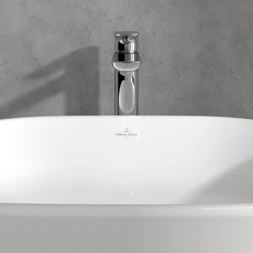 Bild von VILLEROY BOCH O.novo Einhebel-Waschtischarmatur erhöht mit Push-Open-Ablaufgarnitur, Chrom #TVW10410511061