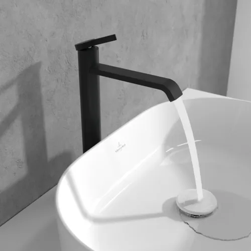 Bild von VILLEROY BOCH Dawn Einhebel-Waschtischarmatur erhöht ohne Ablaufgarnitur, Matt Black #TVW106106152K5