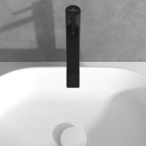 Bild von VILLEROY BOCH Dawn Einhebel-Waschtischarmatur erhöht ohne Ablaufgarnitur, Matt Black #TVW106106152K5