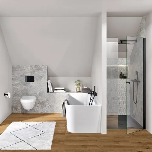 Bild von VILLEROY BOCH Architectura rechteckige Duschwanne, 1400 x 900 x 15 mm, Anthracite #UDA1490ARA215V-1S
