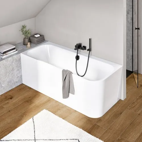 Bild von VILLEROY BOCH Architectura Vorwand-Badewanne für Eckeinbau links, 1800 x 800 mm, Weiß Alpin #UBA180ARE9CL00V-01