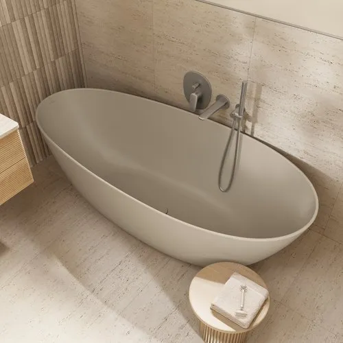 Bild von VILLEROY BOCH Antao freistehende Badewanne, 1700 x 750 mm, Almond #UBQ170TAO7TV-AL