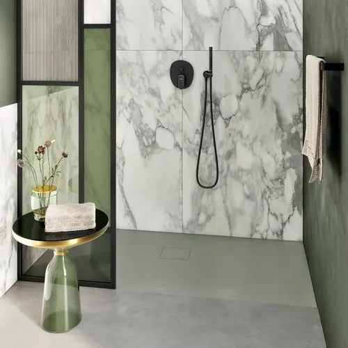 Bild von VILLEROY BOCH Squaro Infinity rechteckige Duschwanne, 1800 x 1000 x 40 mm, Morning Green #UDQ1810SQI2V-R8
