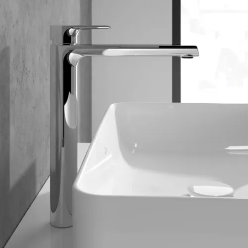 Bild von VILLEROY BOCH Liberty Einhebel-Waschtischarmatur erhöht ohne Ablaufgarnitur, Chrom #TVW10700600061