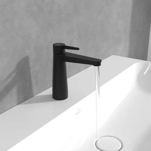 Bild von VILLEROY BOCH Conum Einhebel-Waschtischarmatur ohne Ablaufgarnitur, Matt Black #TVW127003001K5