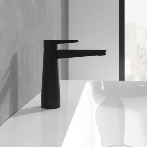 Bild von VILLEROY BOCH Conum Einhebel-Waschtischarmatur ohne Ablaufgarnitur, Matt Black #TVW127003001K5