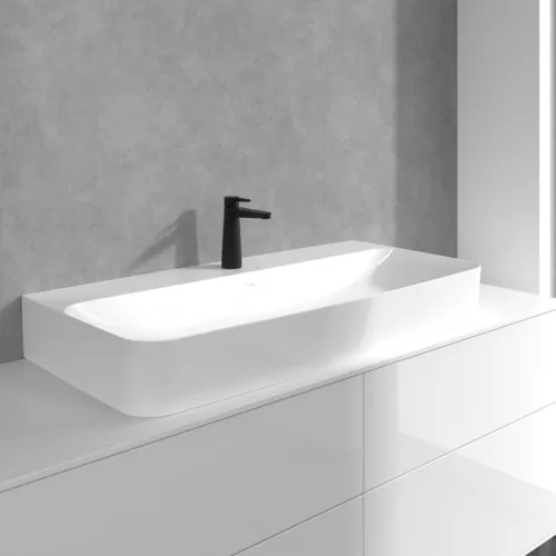 Bild von VILLEROY BOCH Conum Einhebel-Waschtischarmatur ohne Ablaufgarnitur, Matt Black #TVW127003001K5