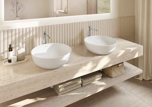 Bild von VILLEROY BOCH Conum Einhebel-Waschtischarmatur erhöht mit Push-Open-Ablaufgarnitur, Chrom #TVW12700500061