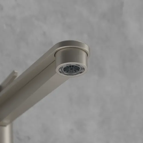 Bild von VILLEROY BOCH Conum Einhebel-Waschtischarmatur erhöht mit Push-Open-Ablaufgarnitur, Brushed Nickel Matt #TVW12700500064