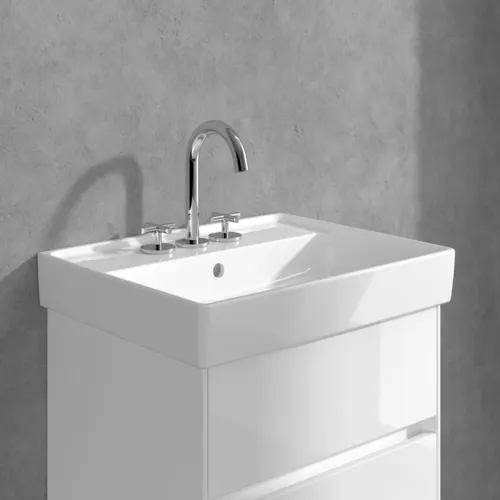 VILLEROY BOCH Loop & Friends Dreiloch-Waschtischarmatur ohne Ablaufgarnitur, Chrom #TVZ10600900061, Bild 6