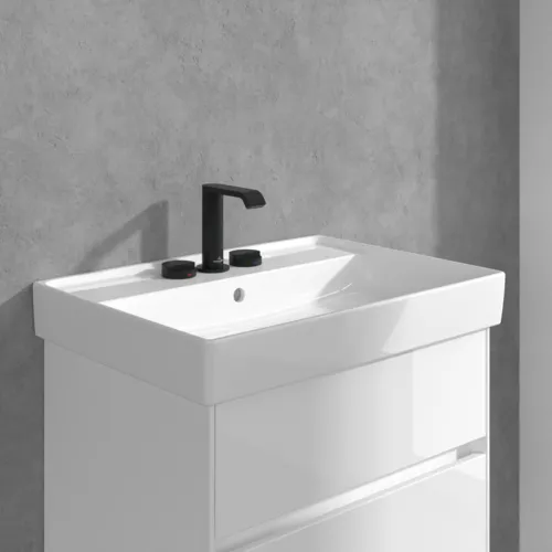 Bild von VILLEROY BOCH Dawn Dreiloch-Waschtischarmatur ohne Ablaufgarnitur, Matt Black #TVZ106001000K5
