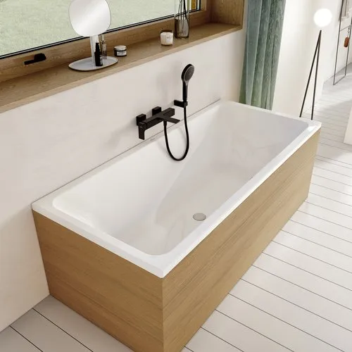 Bild von VILLEROY BOCH Universal Showers Handbrausehalter für Wandmontage Eckig, Matt Black #TVC000459000K5