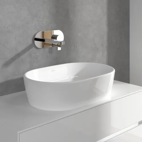 Bild von VILLEROY BOCH Architectura Einhebel-Waschtischarmatur mit Push-Open-Ablaufgarnitur, Chrom #TVW10311211061