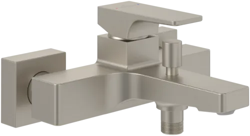 Bild von VILLEROY BOCH Architectura Square Einhebel-Badewannenarmatur, Brushed Nickel Matt #TVT12500100064