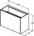 Bild von IDEAL STANDARD Conca 80cm wall hung short projection washbasin unit with 1 external drawer & 1 internal drawer, no worktop, matt anthracite Matt Anthracite T3994Y2