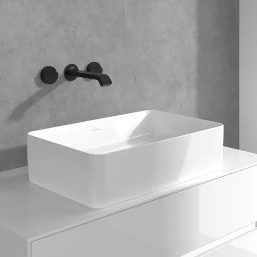 VILLEROY BOCH Dawn Dreiloch-Waschtischarmatur ohne Ablaufgarnitur, Matt Black #TVZ106002000K5, Bild 6