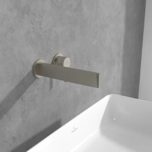 VILLEROY BOCH Dawn Einhebel-Waschtischarmatur ohne Ablaufgarnitur, Brushed Nickel Matt #TVZ10600700064, Bild 2
