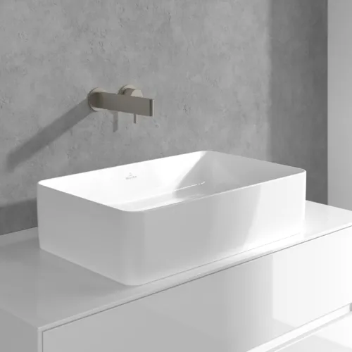 VILLEROY BOCH Dawn Einhebel-Waschtischarmatur ohne Ablaufgarnitur, Brushed Nickel Matt #TVZ10600700064, Bild 6