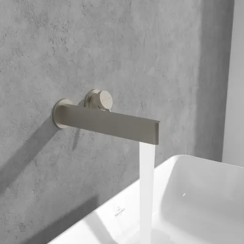 VILLEROY BOCH Dawn Einhebel-Waschtischarmatur ohne Ablaufgarnitur, Brushed Nickel Matt #TVZ10600700064, Bild 7