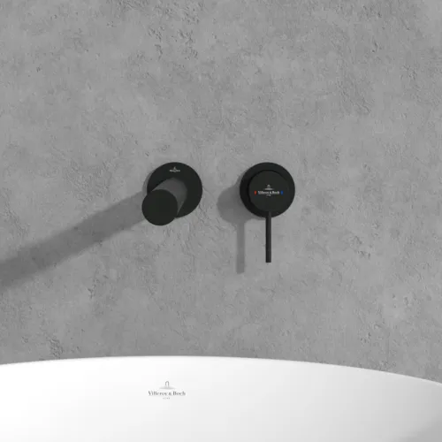 VILLEROY BOCH Loop & Friends Einhebel-Waschtischarmatur ohne Ablaufgarnitur, Matt Black #TVZ106010000K5, Bild 4