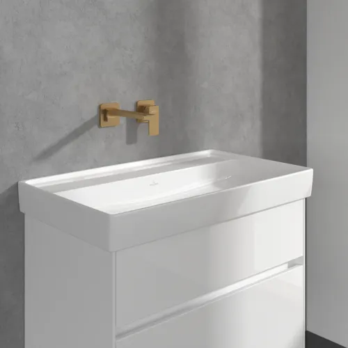 Bild von VILLEROY BOCH Subway 3.0 Einhebel-Waschtischarmatur ohne Ablaufgarnitur, Brushed Gold #TVW11200700076