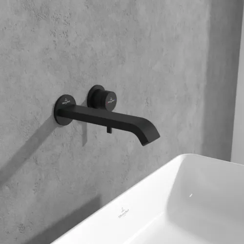 Bild von VILLEROY BOCH Dawn Einhebel-Waschtischarmatur ohne Ablaufgarnitur, Matt Black #TVZ106003000K5