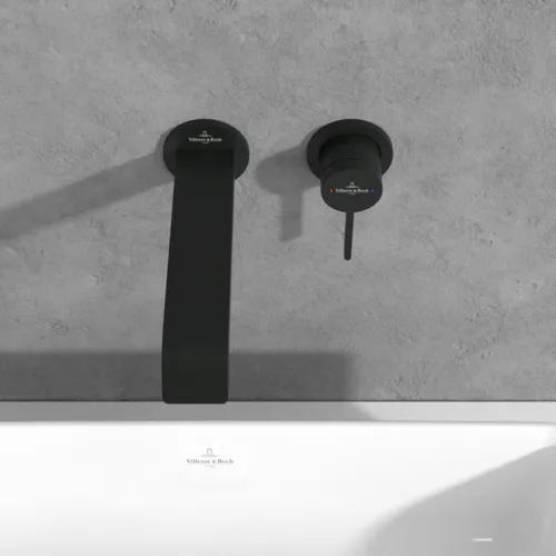 Bild von VILLEROY BOCH Dawn Einhebel-Waschtischarmatur ohne Ablaufgarnitur, Matt Black #TVZ106003000K5