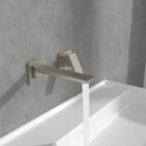 Bild von VILLEROY BOCH Subway 3.0 Einhebel-Waschtischarmatur ohne Ablaufgarnitur, Brushed Nickel Matt #TVW11200700064