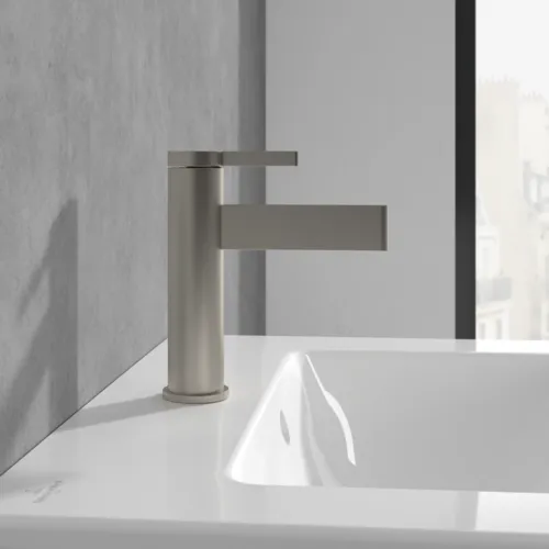 VILLEROY BOCH Dawn Einhebel-Waschtischarmatur ohne Ablaufgarnitur, Brushed Nickel Matt #TVW10610315164, Bild 7