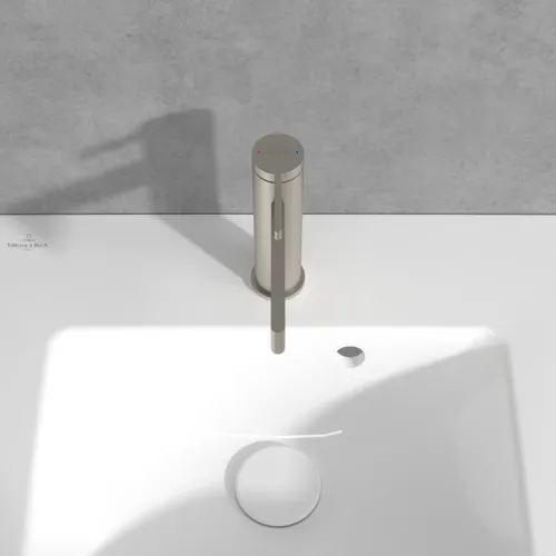 VILLEROY BOCH Dawn Einhebel-Waschtischarmatur ohne Ablaufgarnitur, Brushed Nickel Matt #TVW10610315164, Bild 9