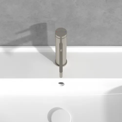 VILLEROY BOCH Dawn Einhebel-Waschtischarmatur ohne Ablaufgarnitur, Brushed Nickel Matt #TVW10610315164, Bild 13